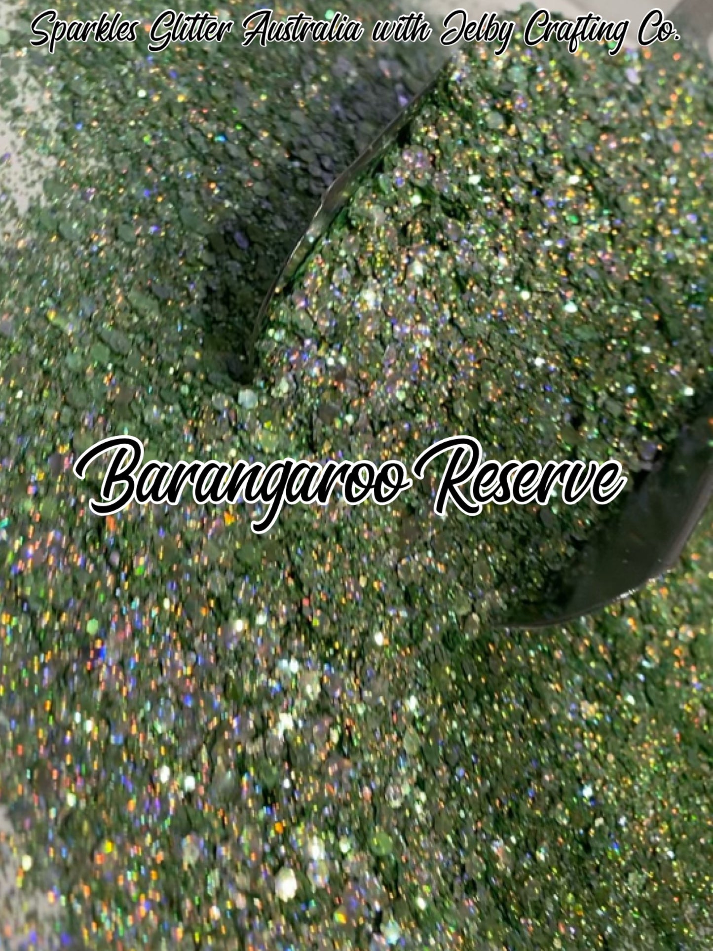 Barangaroo Reserve | Green Chunky Holographic Opal Glitter