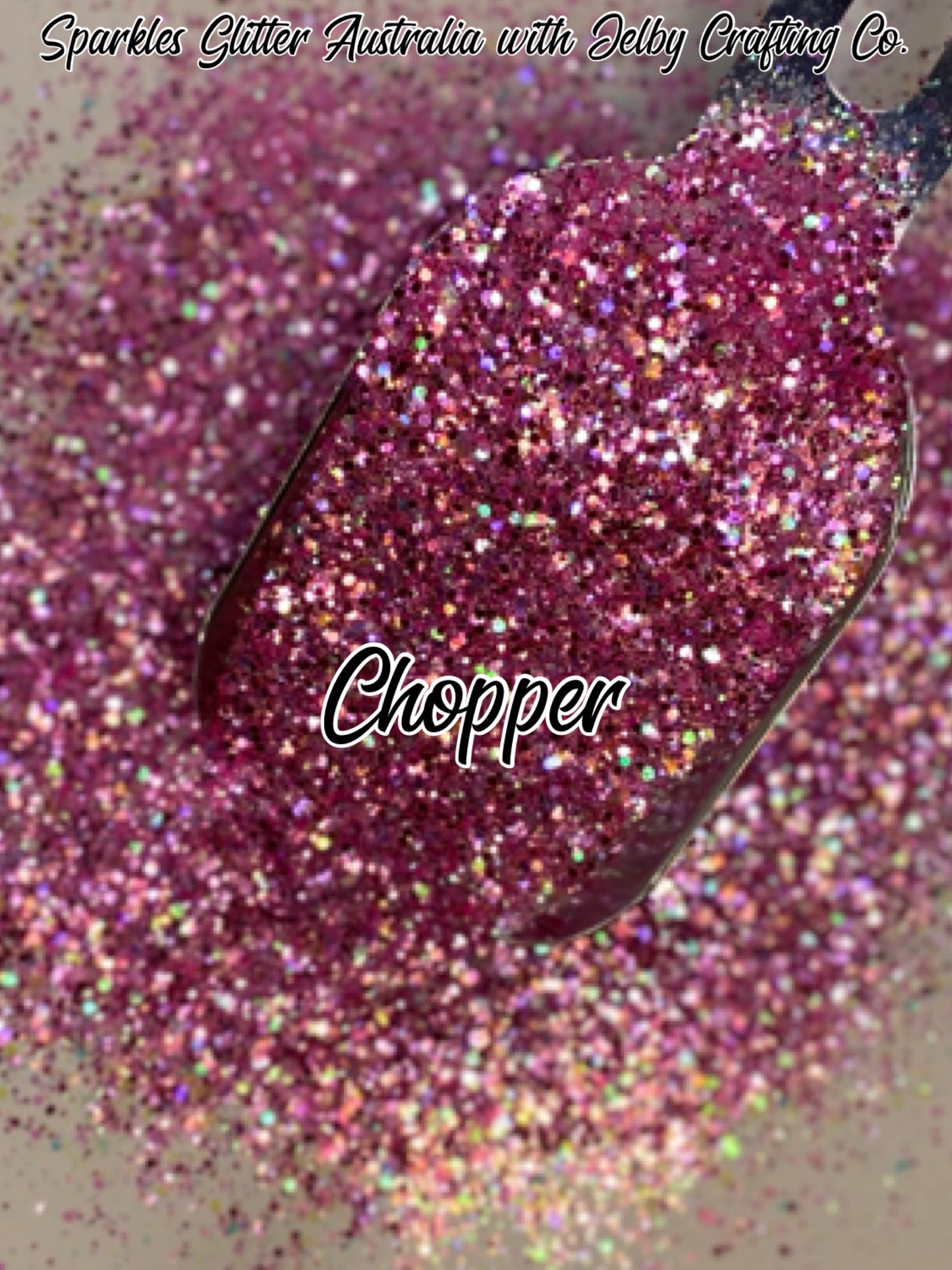 Chopper | Pink Cusom Mixed Small Chunky Glitter