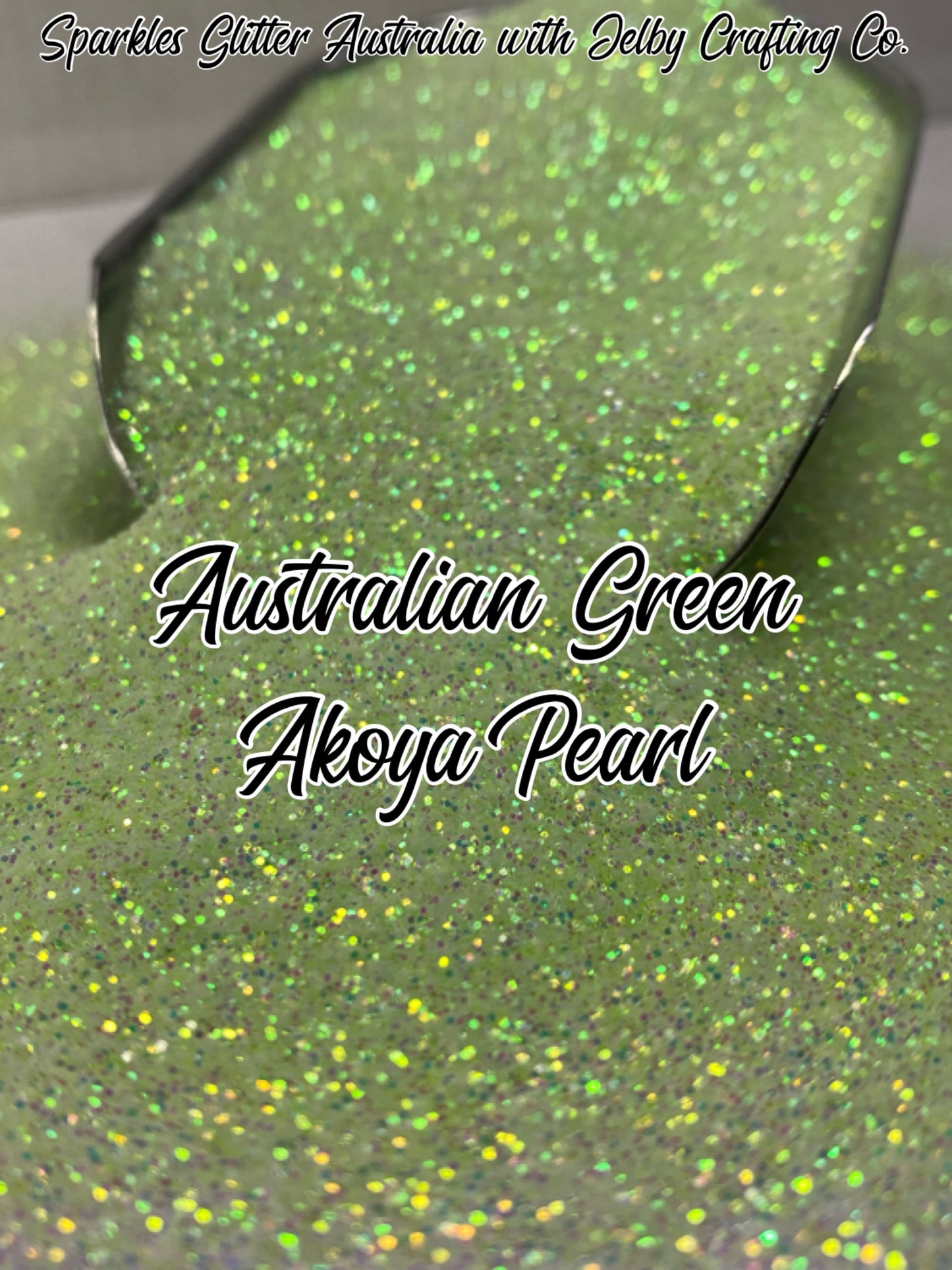 Australian Green Akoya Pearl | Fine Cut Glitter
