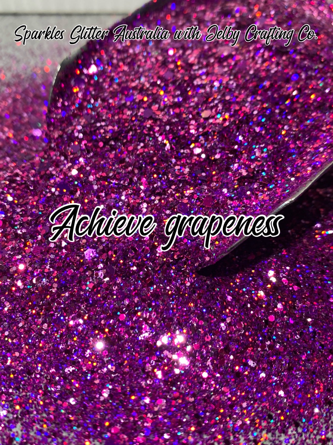 Achieve Grapeness | Custom Mixed Purple Glitter