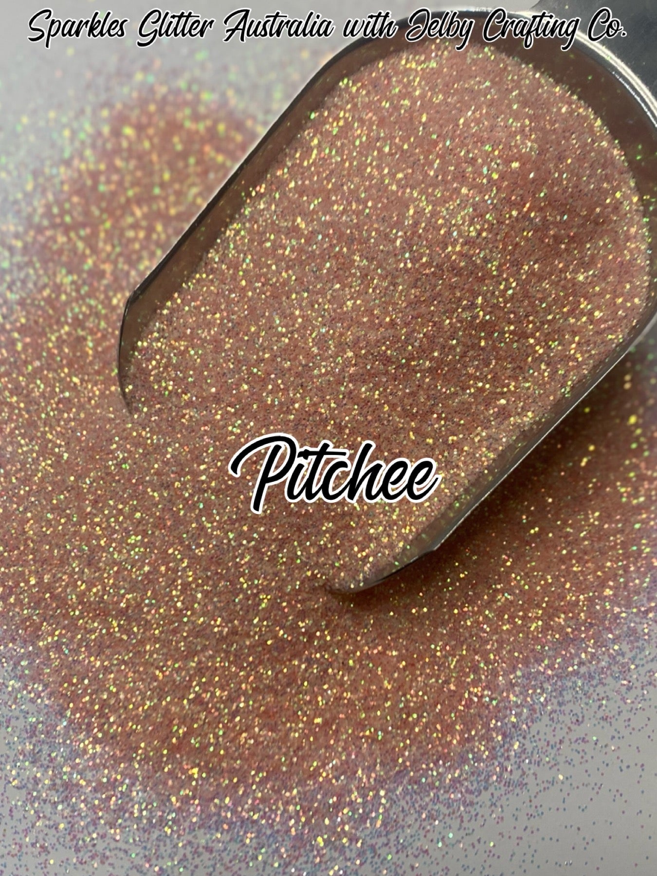 Pitchee | Pale Salmon Fine Cut Glitter