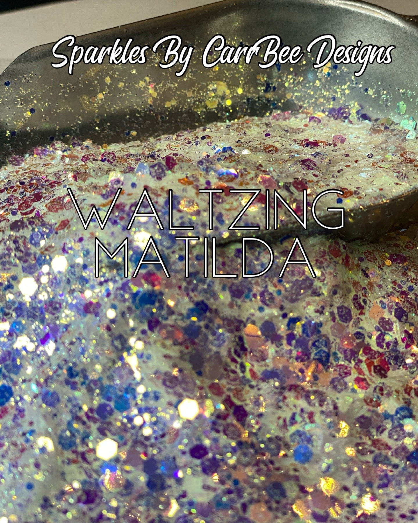 Waltzing Matilda | Chunky White Opal Glitter