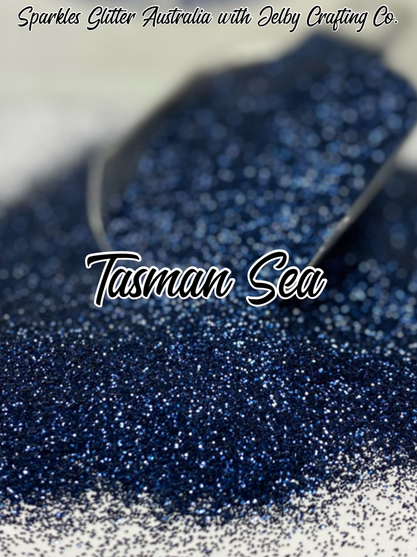Tasman Sea | Navy Blue Metallic Fine Cut Glitter