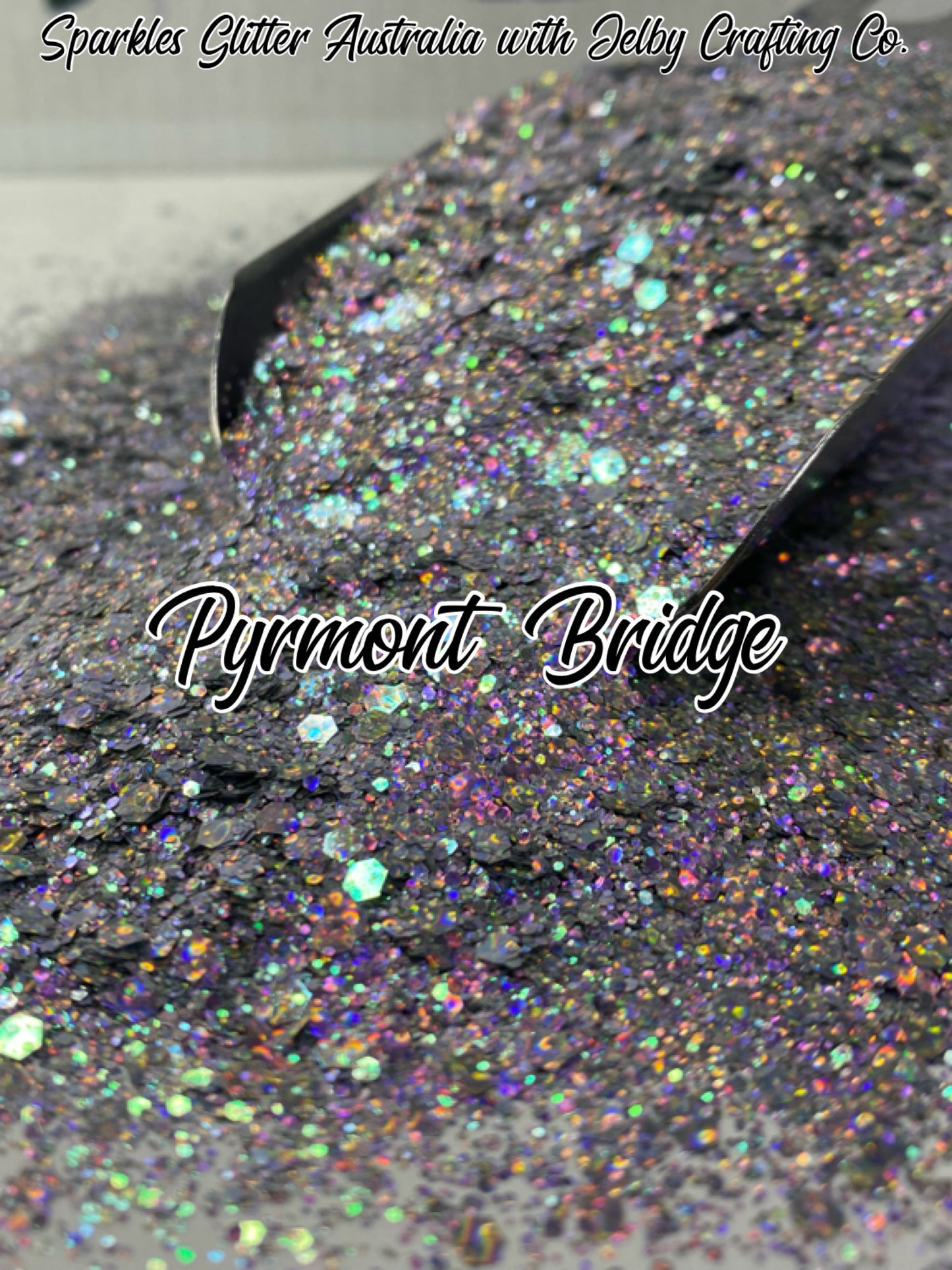Pyrmont Bridge | Silver Chunky Holographic Opal Glitter