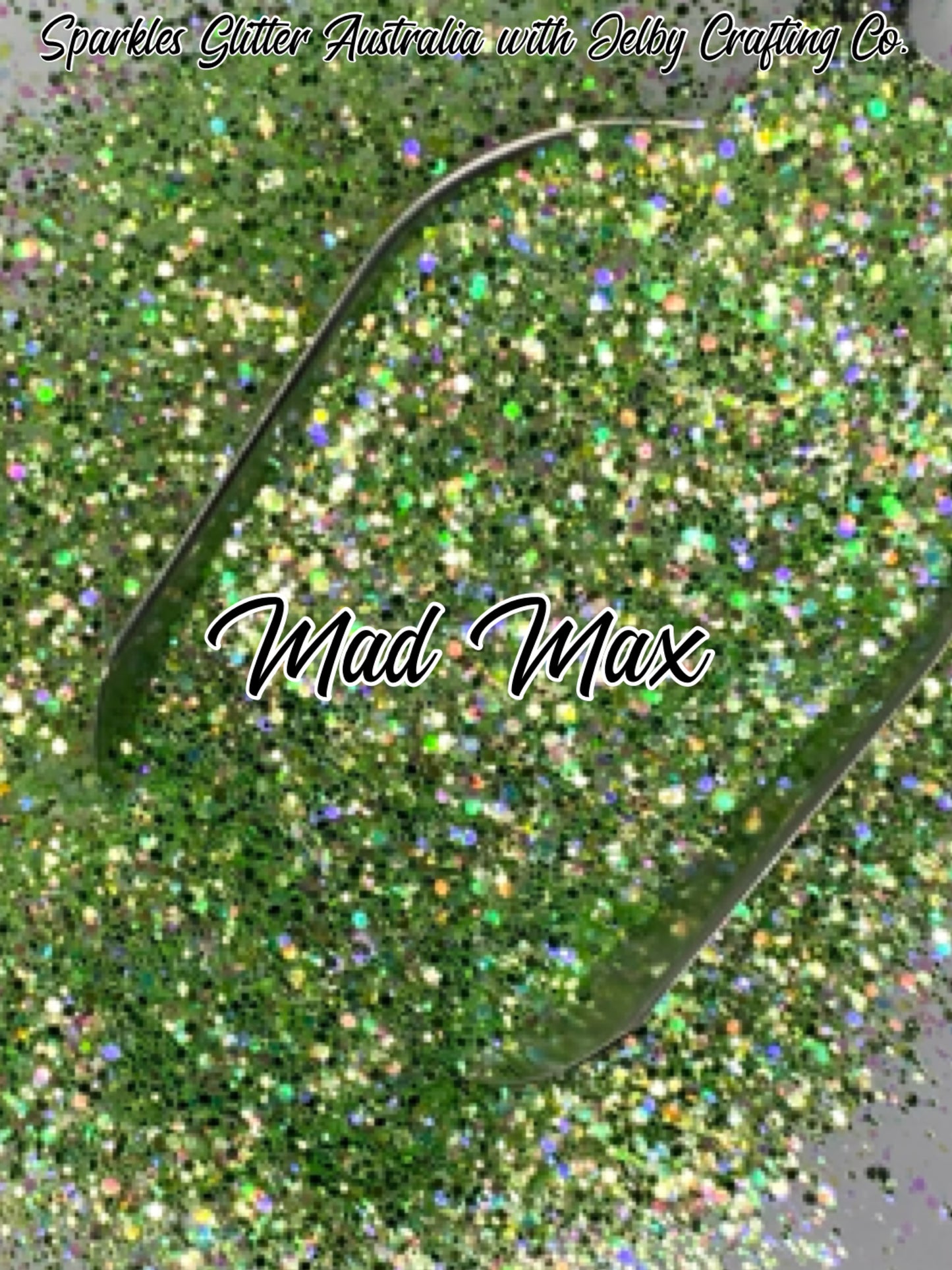 Mad Max | Custom Mixed Green Small Chunky Glitter