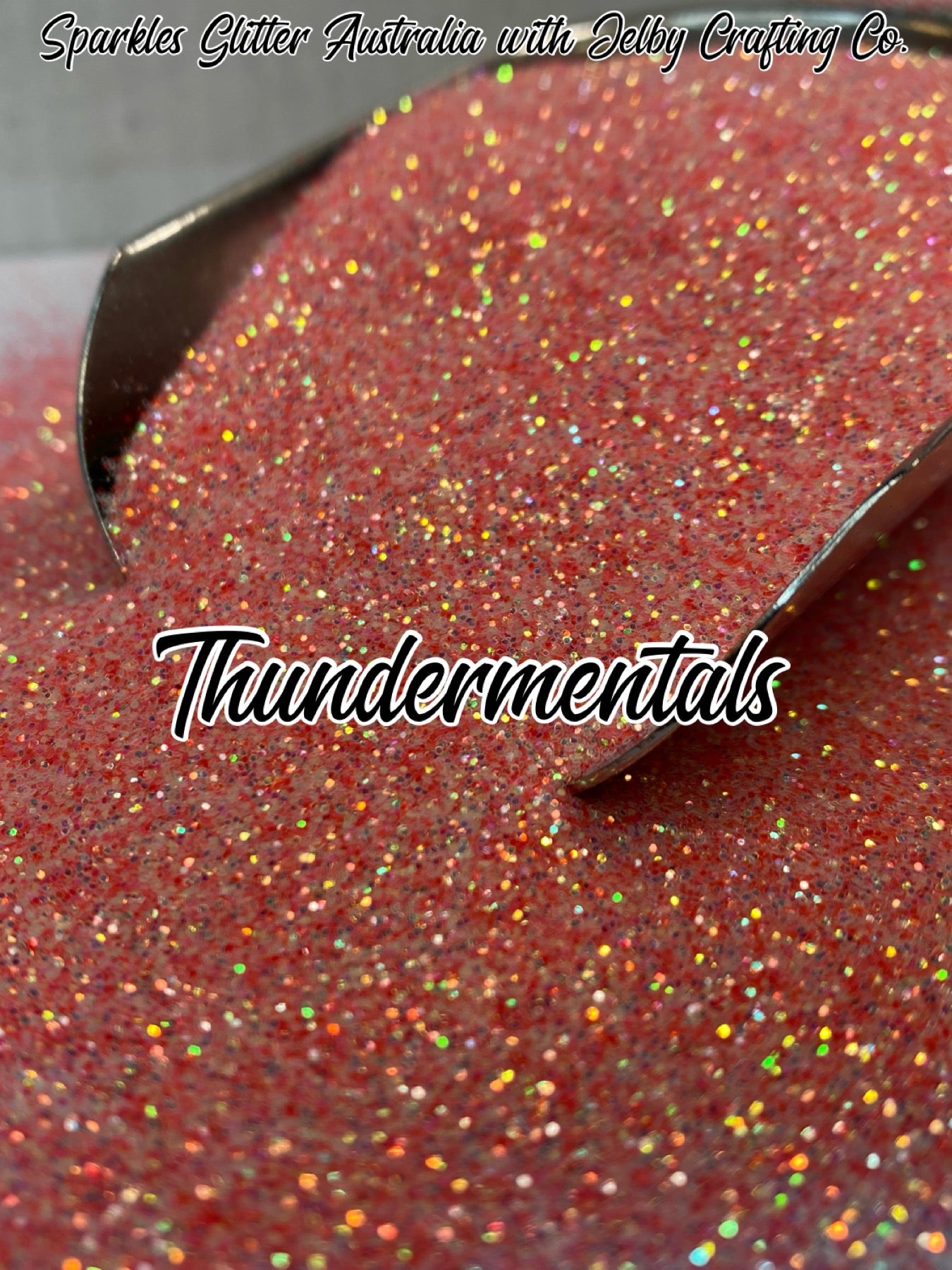 Thundermentals | Pink Coral Iridescent Fine Cut Glitter