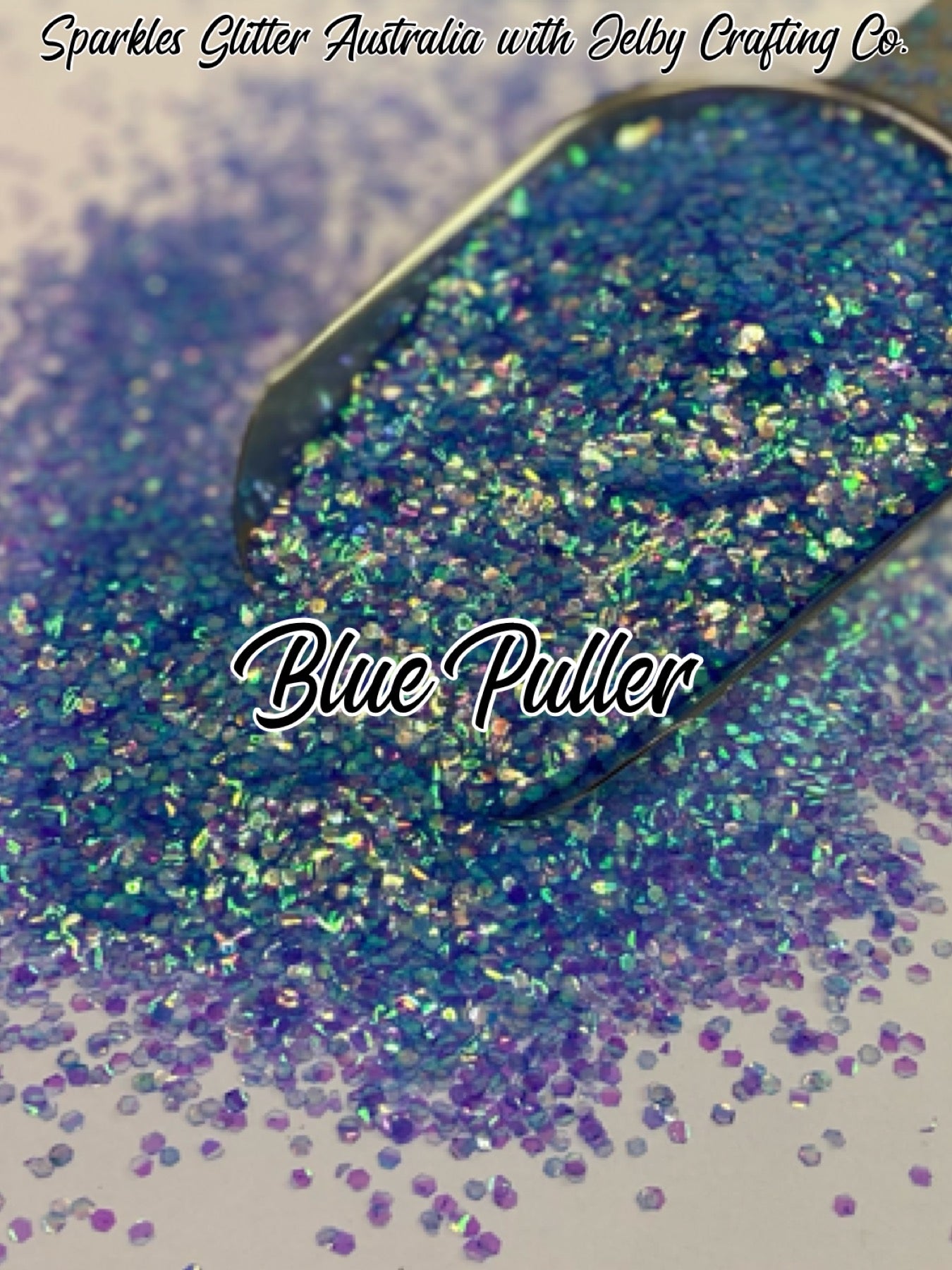 Blue Puller | Fish Scale Glitter