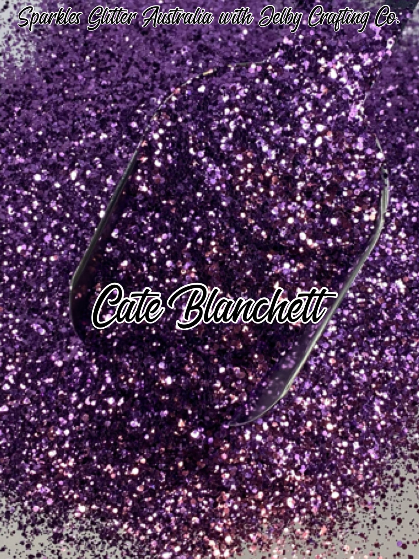 Cate Blanchett | Custom Purple Metallic Glitter