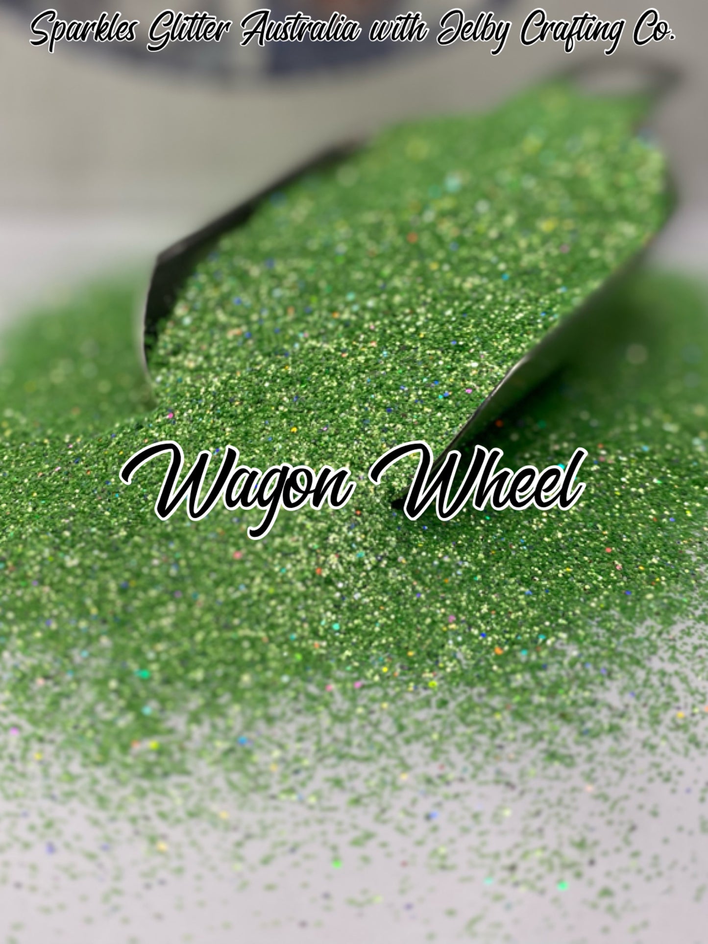 Wagon Wheel | Custom Mixed Green Fine Cut Glitter