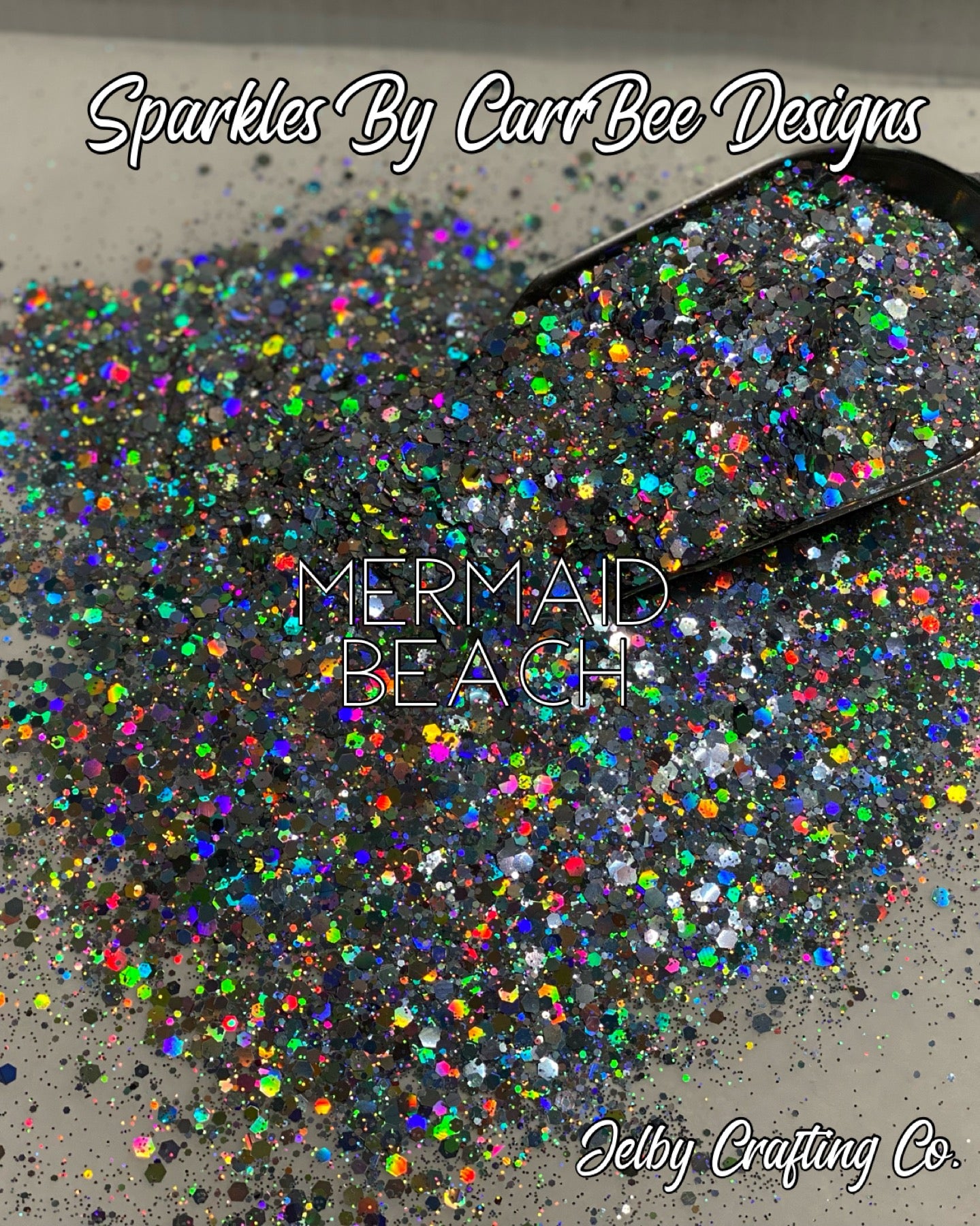 Mermaid Beach | Silver Chunky Holographic Glitter