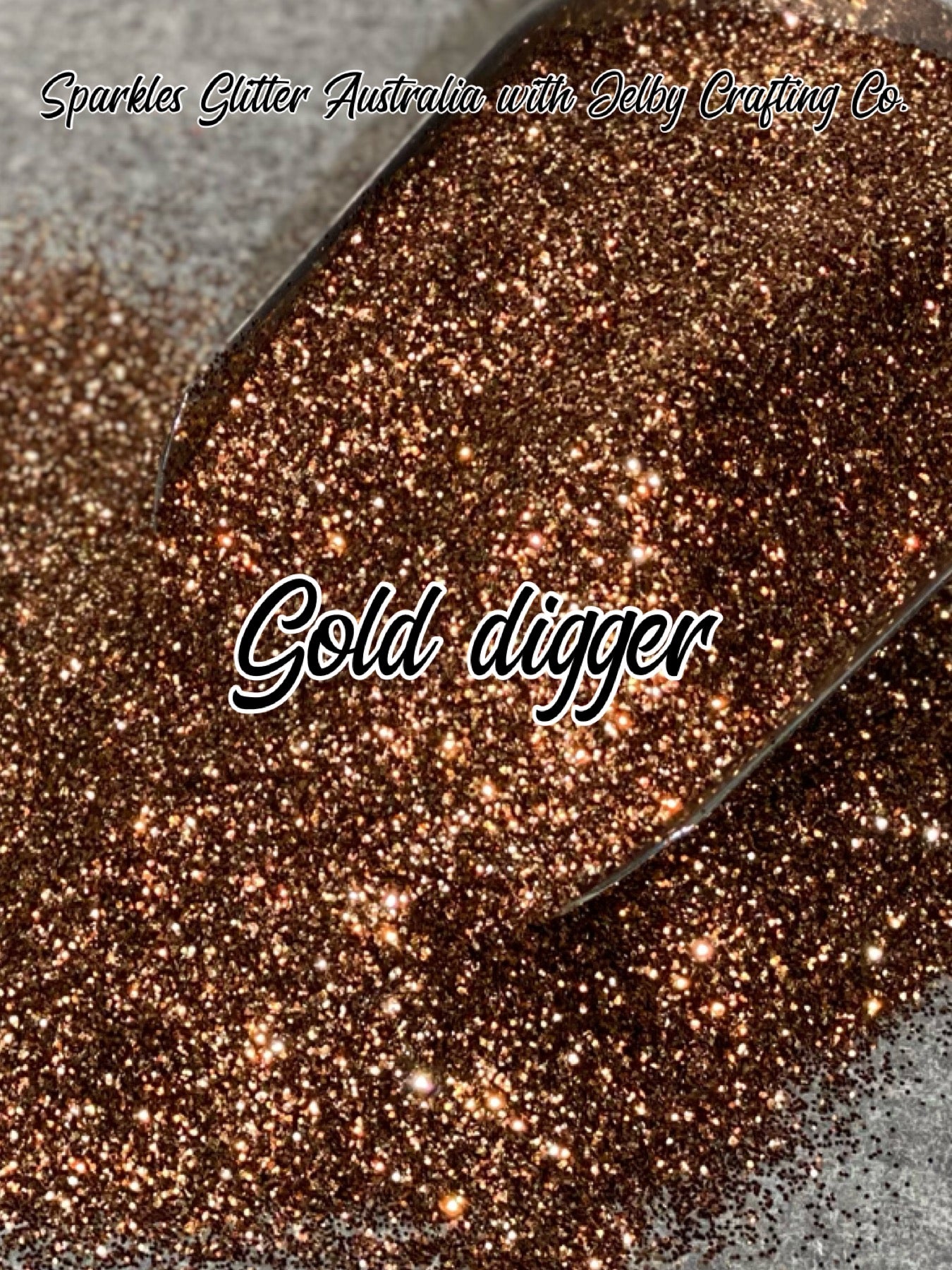 Gold Digger | Custom Mixed Gold Brown Fine Cut Glitter