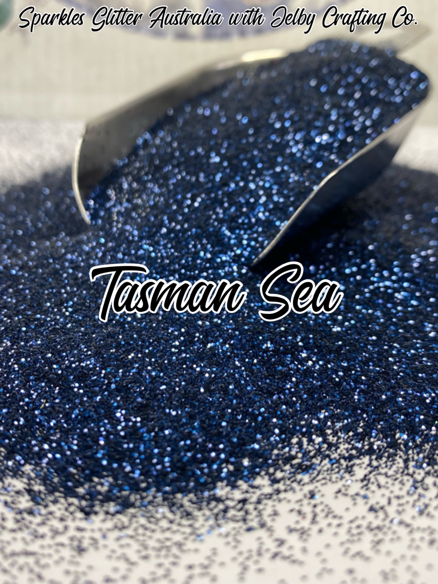 Tasman Sea | Navy Blue Metallic Fine Cut Glitter