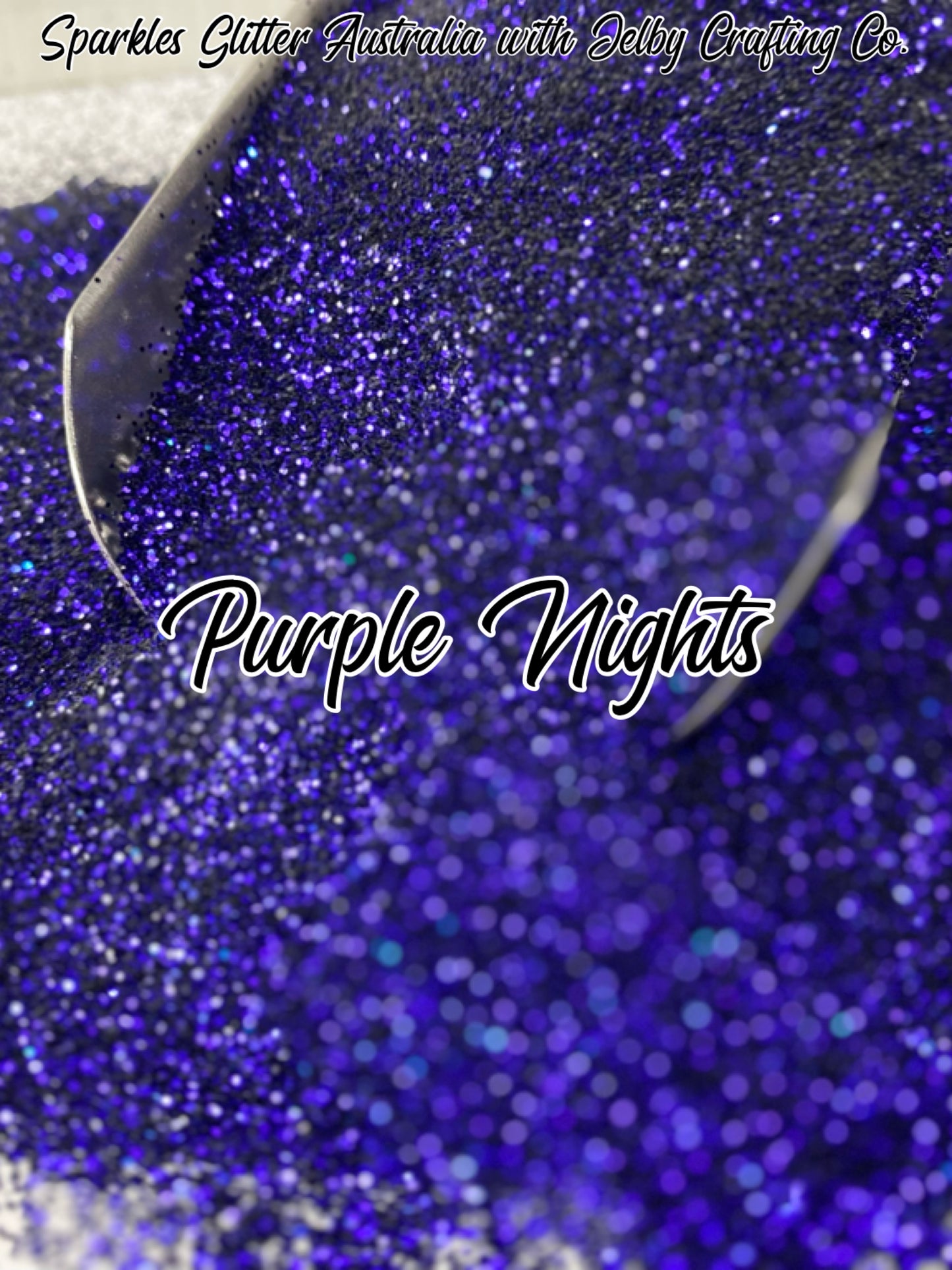 Purple Nights | Black Purple Fine Cut Glitter