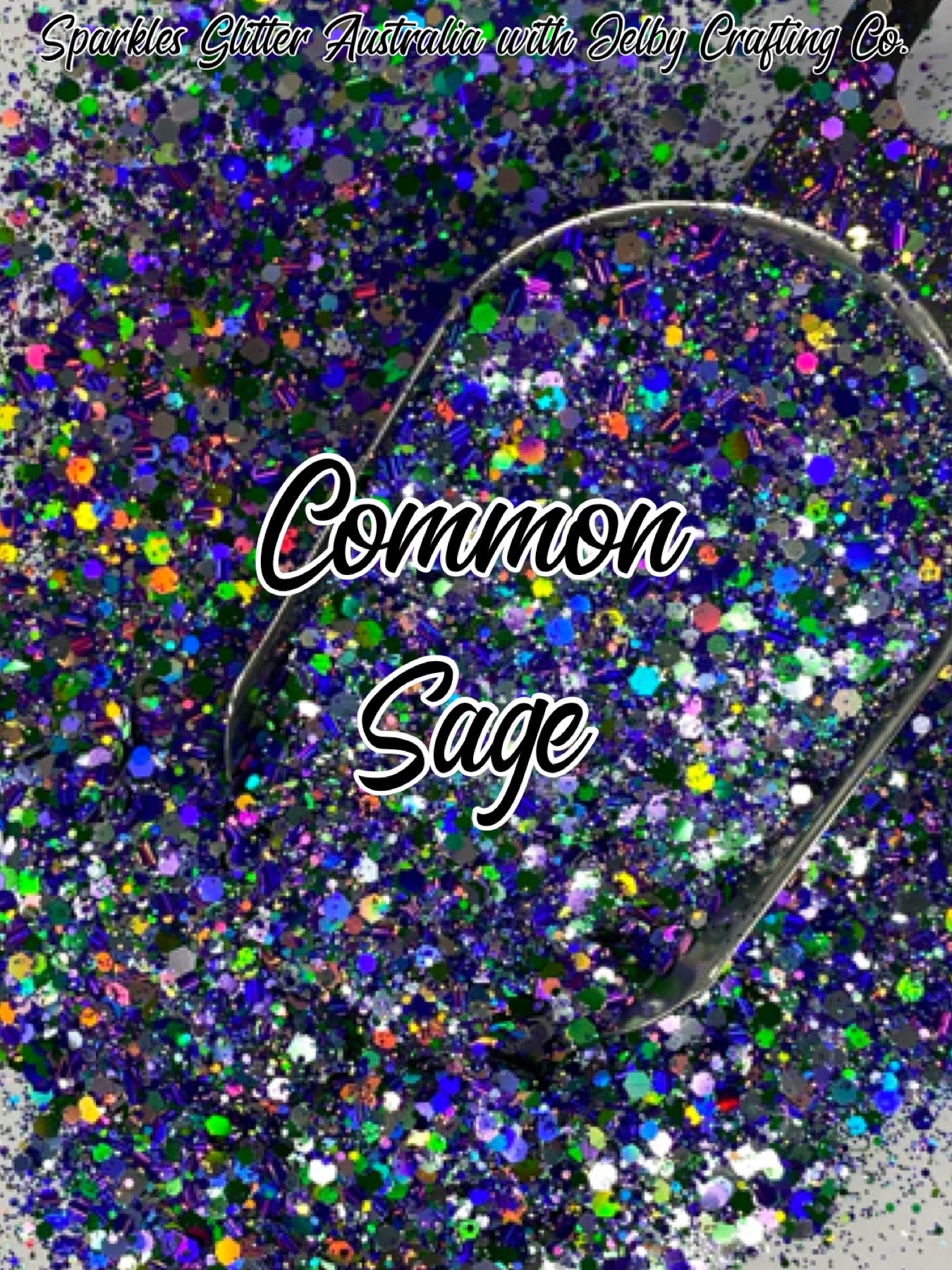 Common Sage | Custom mixed Multicoloured Chunky Glitter