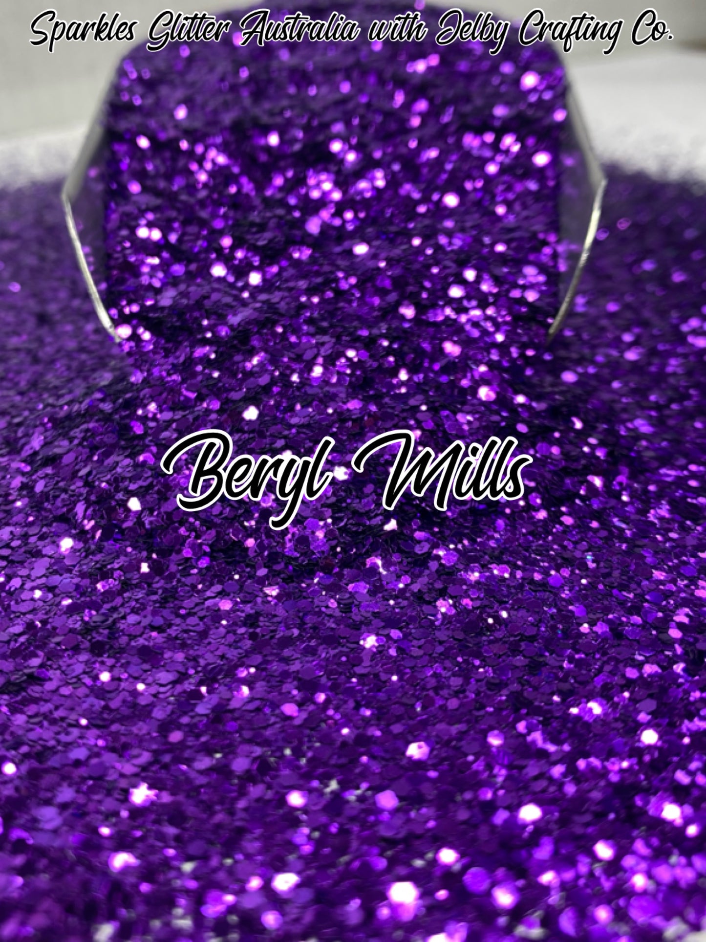 Beryl Mills | Mixed Small Chunky Purple Glitter
