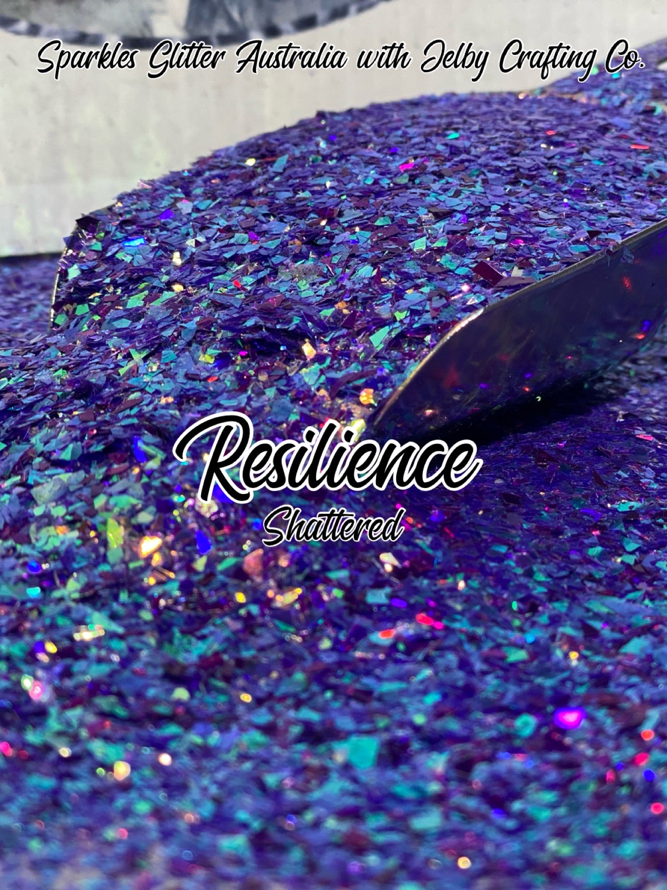 Resilience | Custom Mixed Shattered Purple Glitter