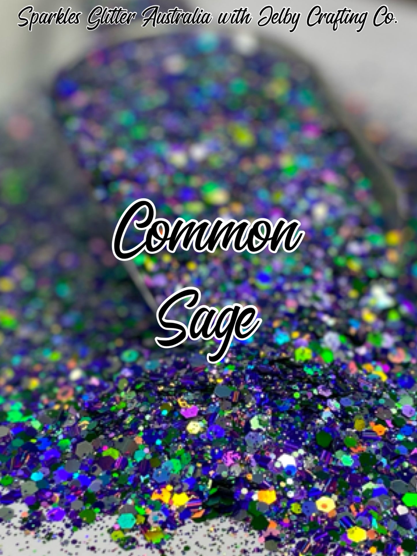 Common Sage | Custom mixed Multicoloured Chunky Glitter
