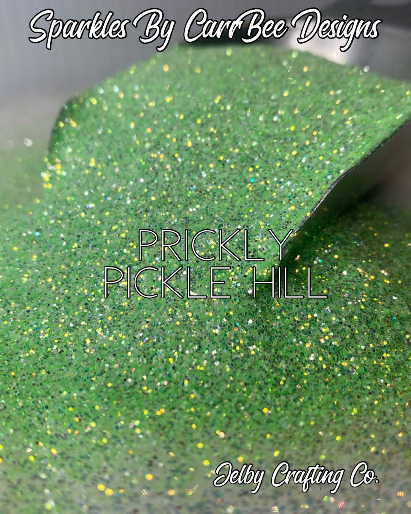 Prickly Pickle Hill | Green Custom Fine Cut Glitter