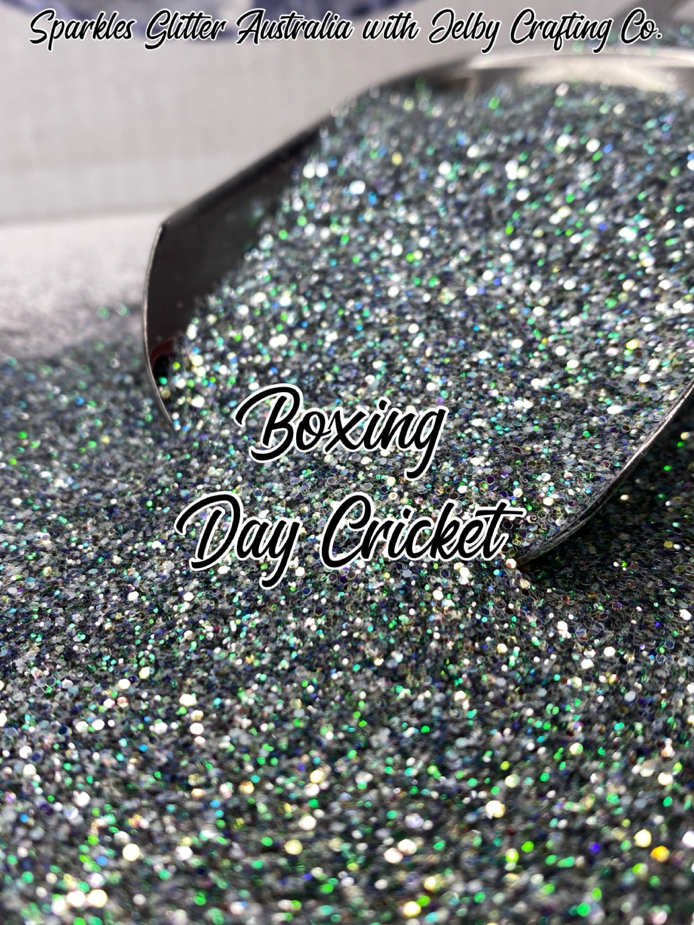 Boxing Day Cricket | Custom Mixed Dark Green Small Chunky Glitter