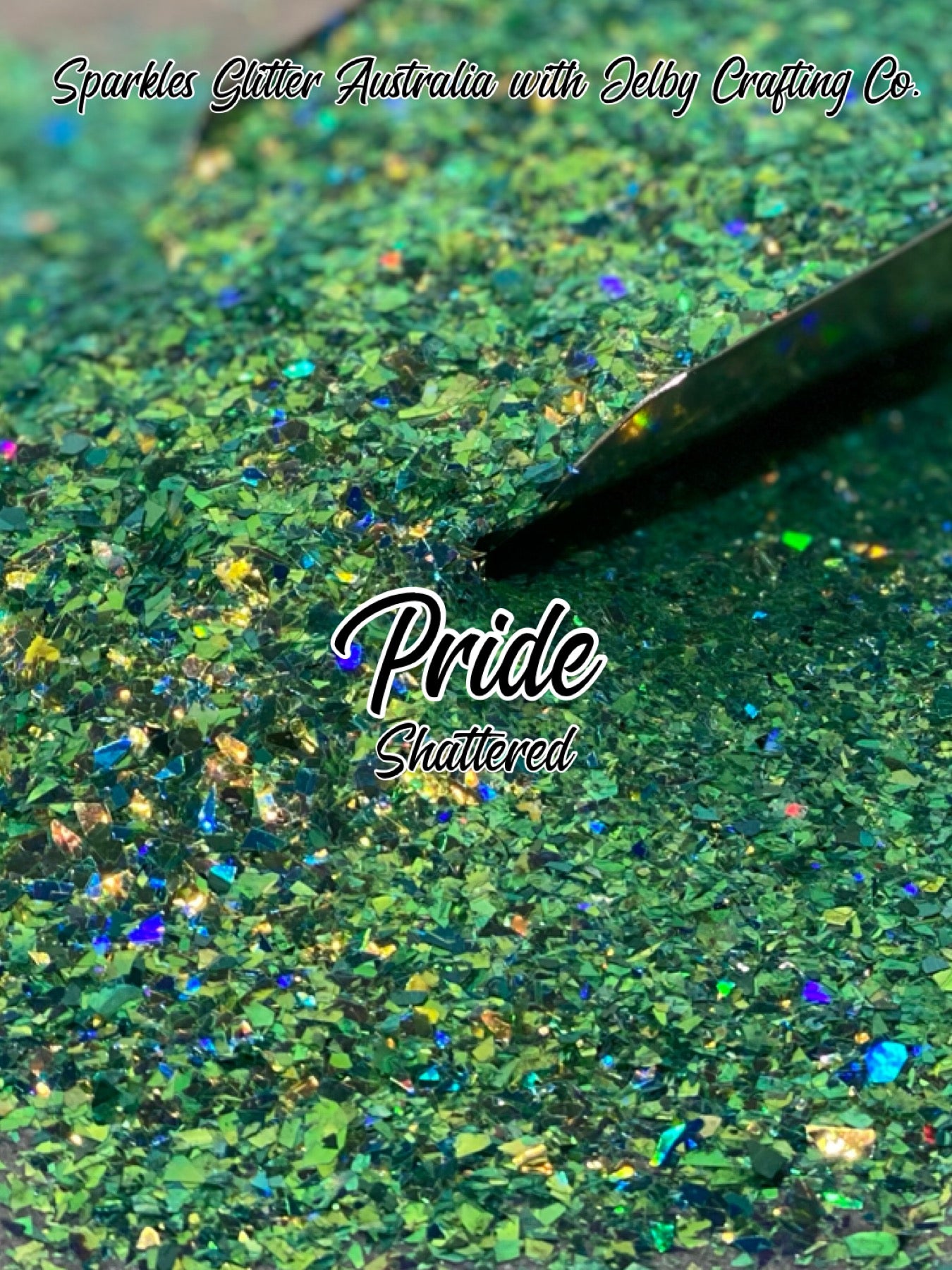 Pride | Custom Mixed Shattered Green Glitter