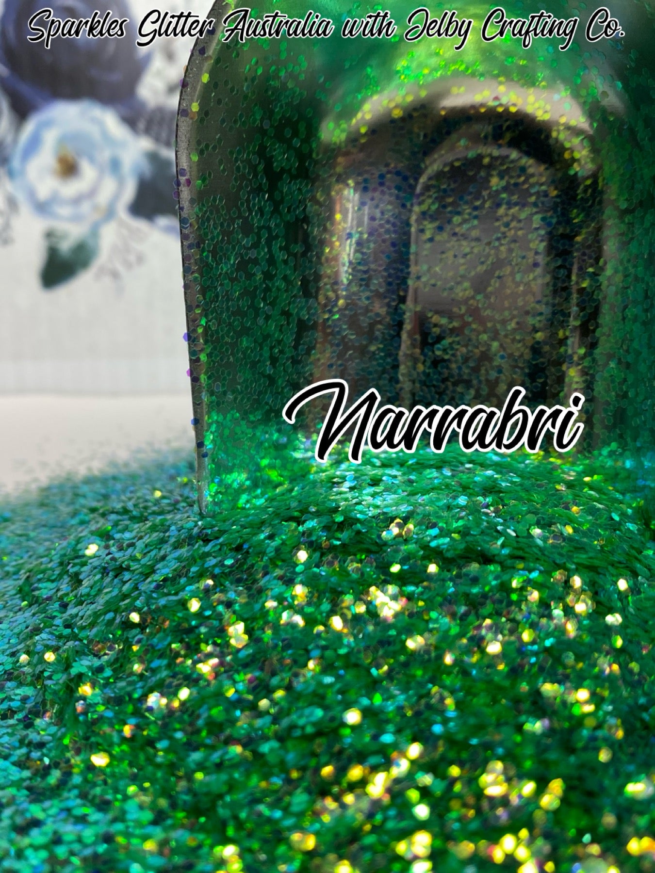 Narrabri | Green Small Chunky Iridescent Glitter