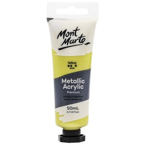 Metallic Acrylic Paint 50ml - Yellow
