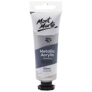 Metallic Acrylic Paint 50ml - Silver