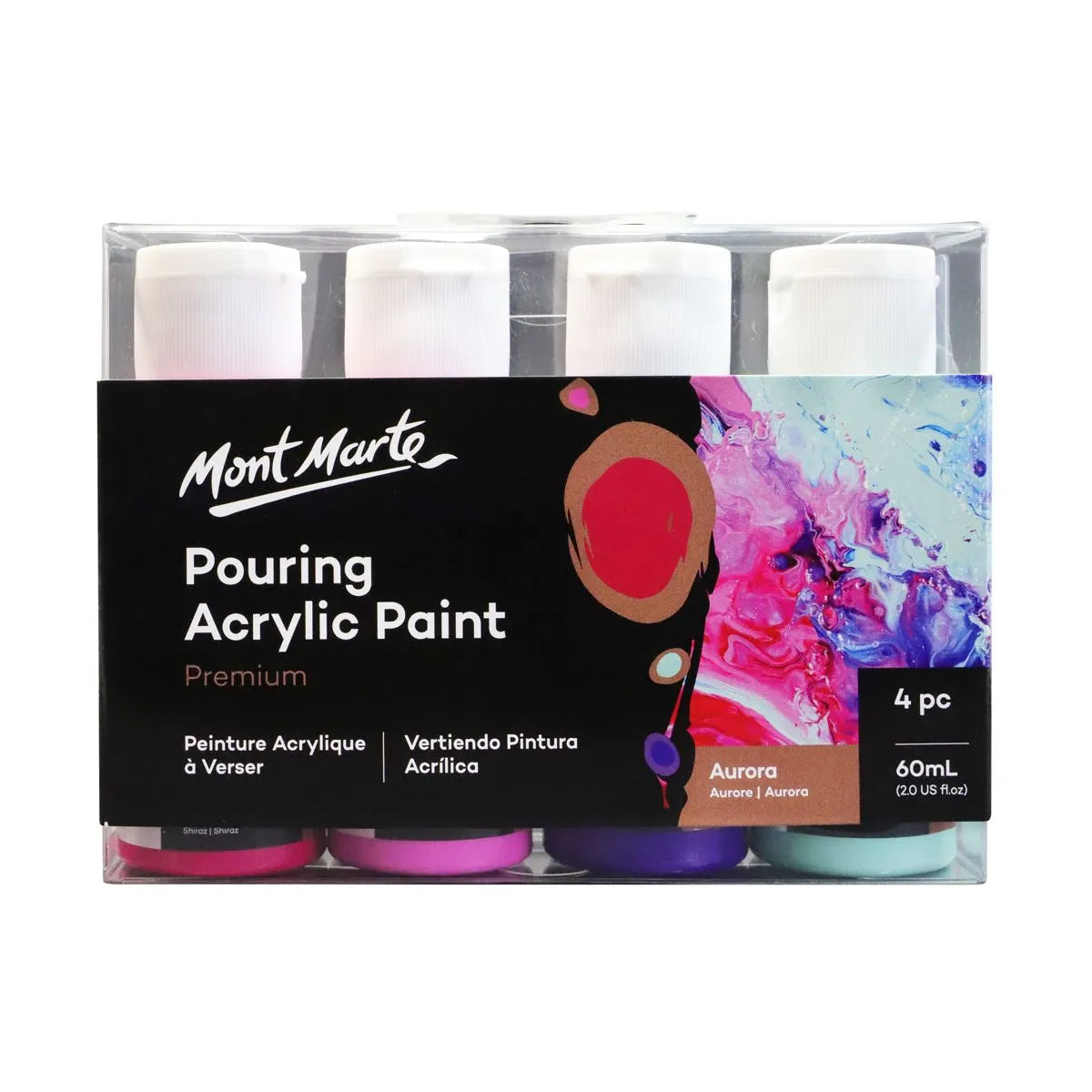 Pouring Acrylic 60ml 4pc - Aurora