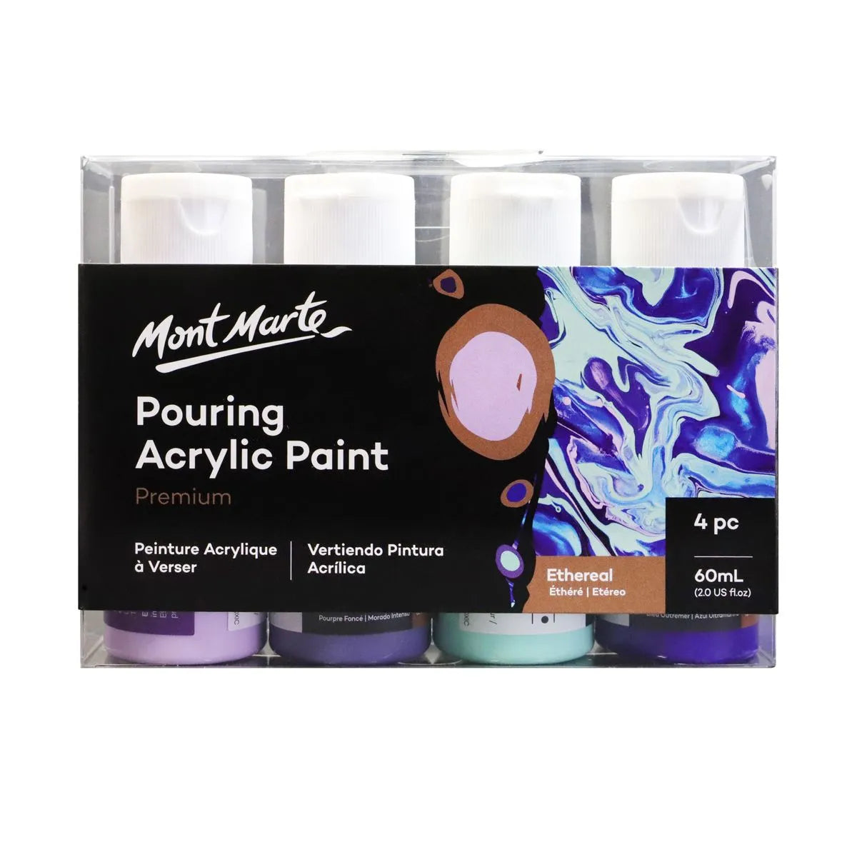 Pouring Acrylic 60ml 4pc - Ethereal