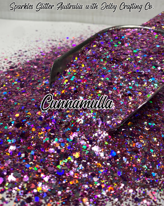 Cunnamulla | Custom Mixed Pink Purple Chunky Glitter
