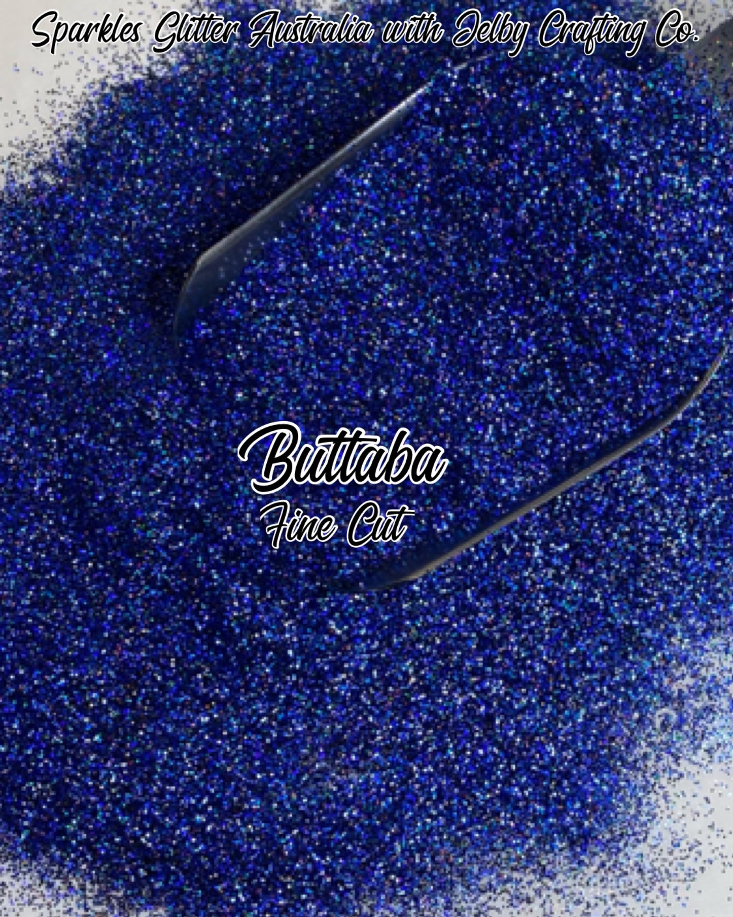 Buttaba | Custom Blue Holographic Glitter