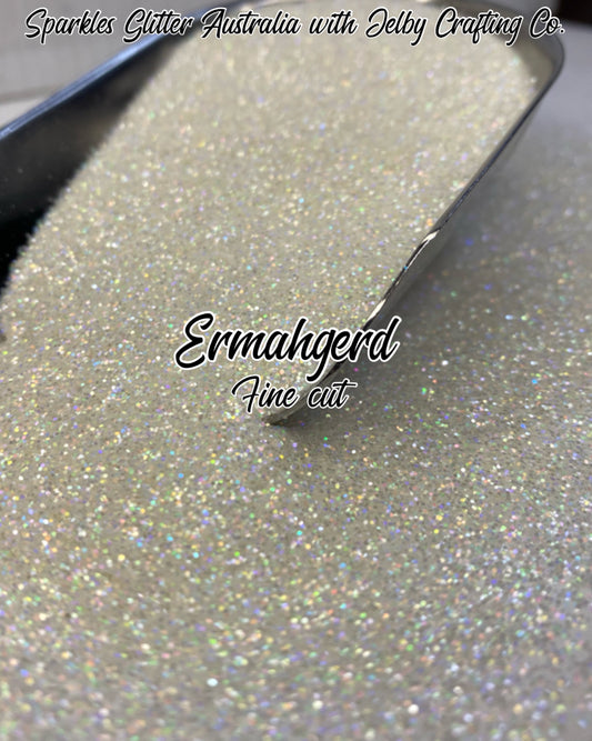 Ermahgerd | White Holographic Fine Cut Glitter