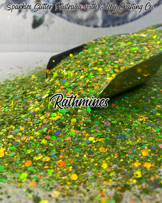 Rathmines | Chunky Holographic Green Glitter