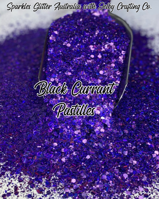 Black Currant Pastilles | Purple Chunky Holographic Glitter