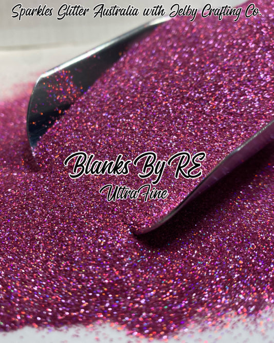 Blanks By RE | Ultra Fine Holographic Pink Glitter