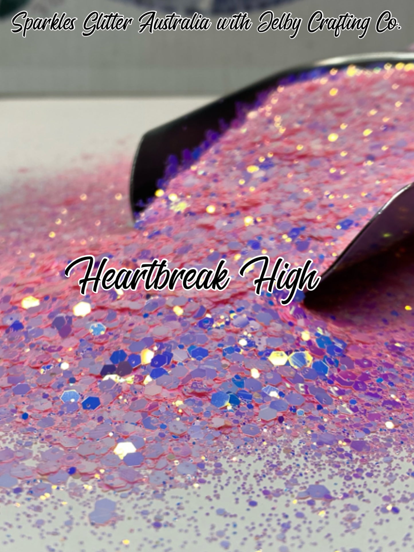 Heartbreak High | UV Glow Pink Chunky Glitter