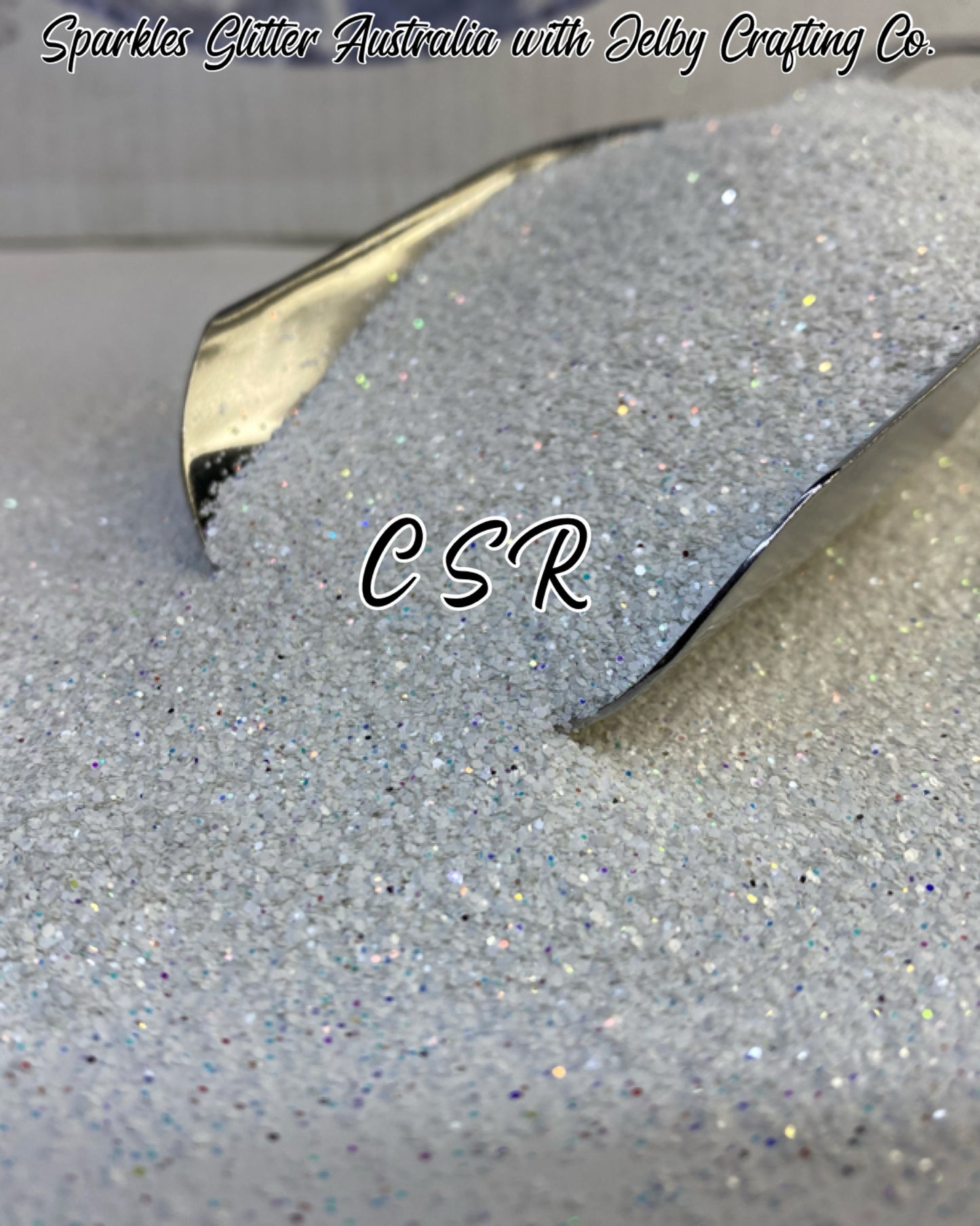 CSR | White Custom Mixed Fine Cut Glitter