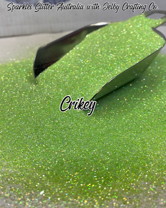 Crikey | Fine Cut Green Iridescent Glitter
