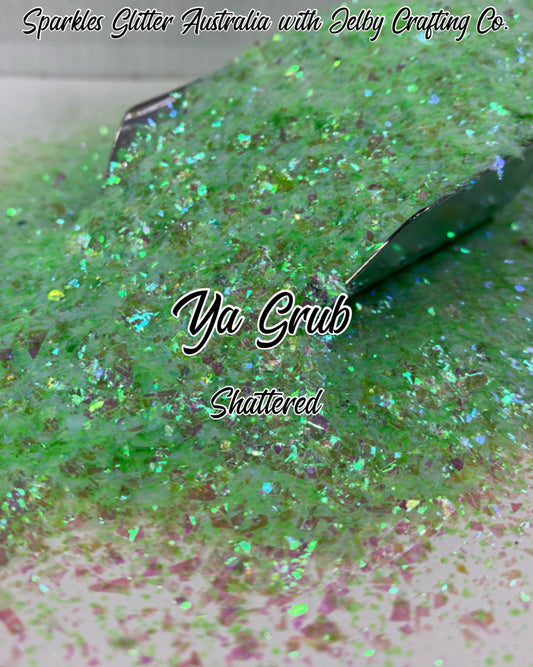 Ya Grub | Shattered Custom Mixed Green Glitter