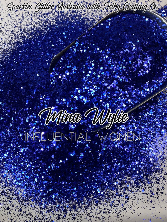 Mina Wylie | Blue Custom Mixed Small Chunky Glitter
