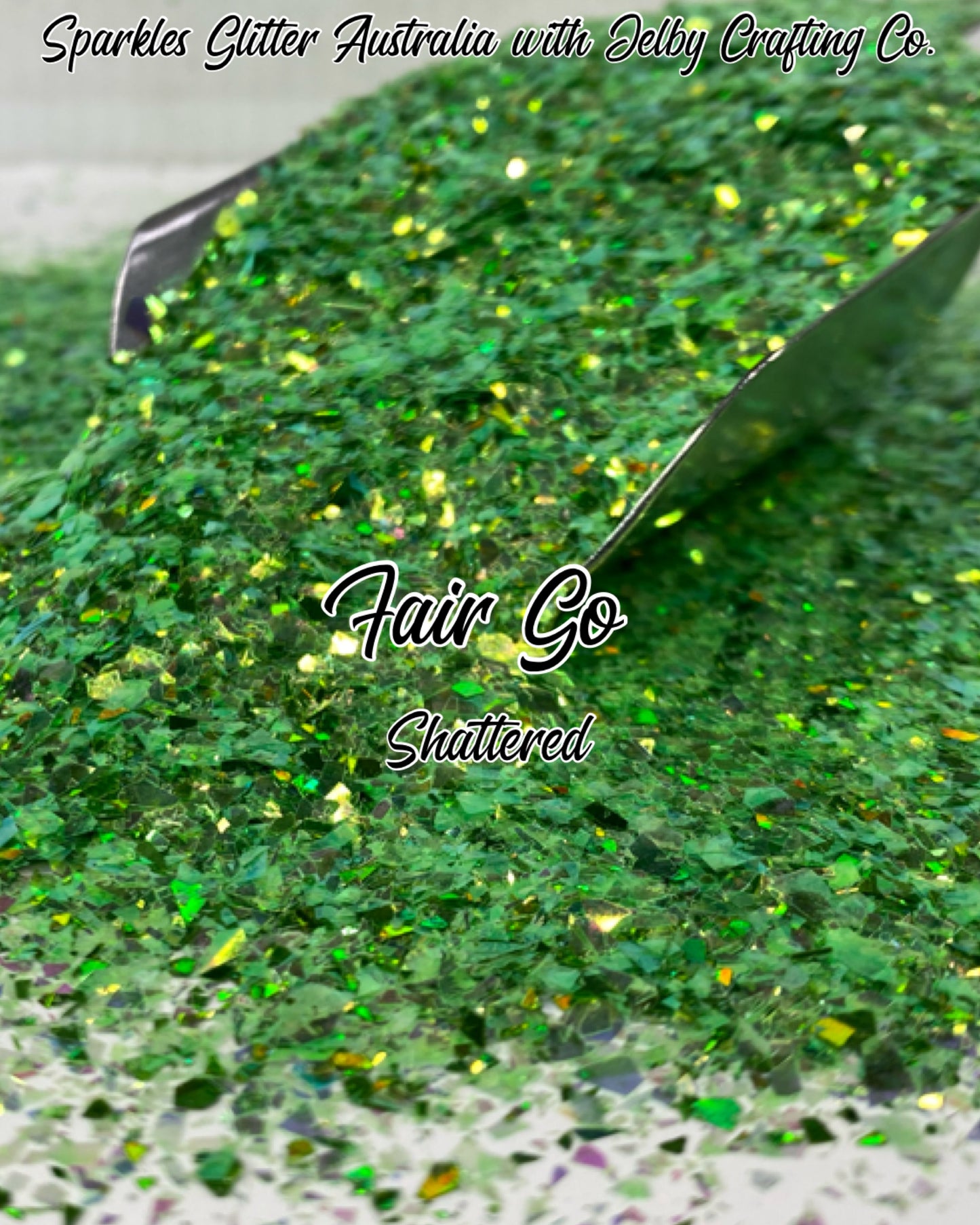 Fair Go | Custom Mixed Green Shattered Glitter
