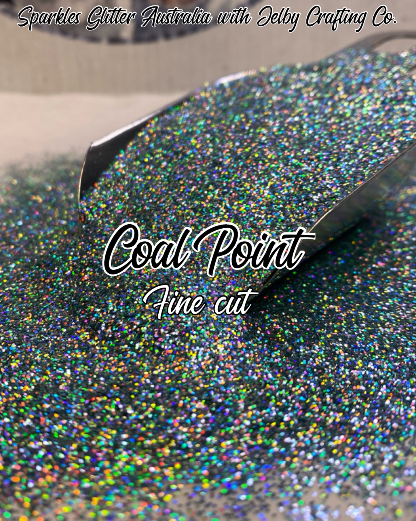 Coal Point | Blue Holographic Fine Cut Glitter