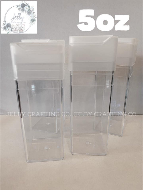 Square Glitter Shaker 5oz Jelby Crafting Co.