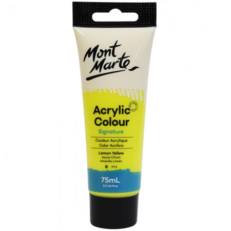 Mont Marte Acrylic Paint 75ml - Lemon Yellow