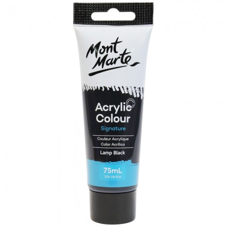Mont Marte Acrylic Paint 75ml - Lamp Black
