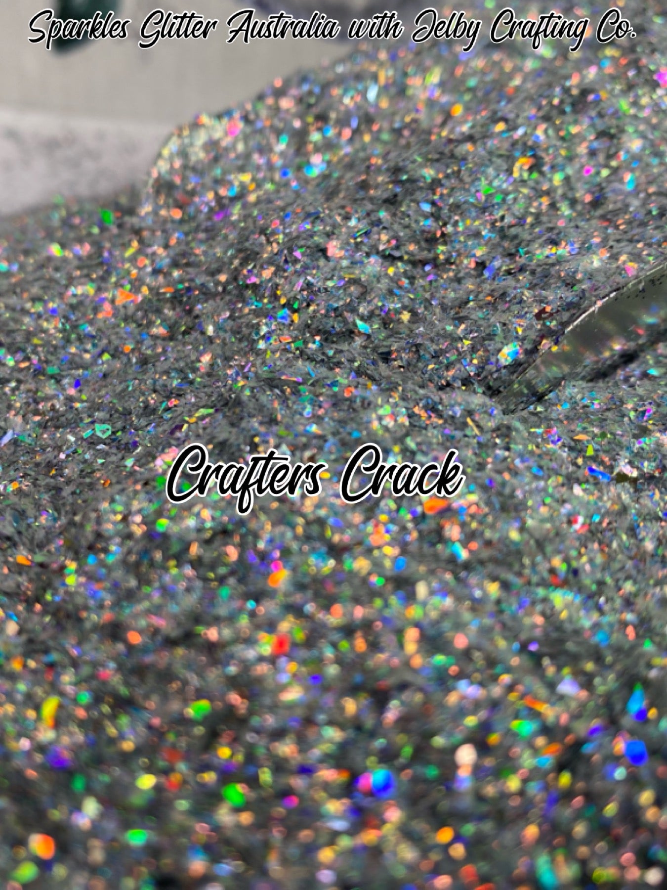 Crafters Crack | Silver Holographic Shattered Cut Glitter