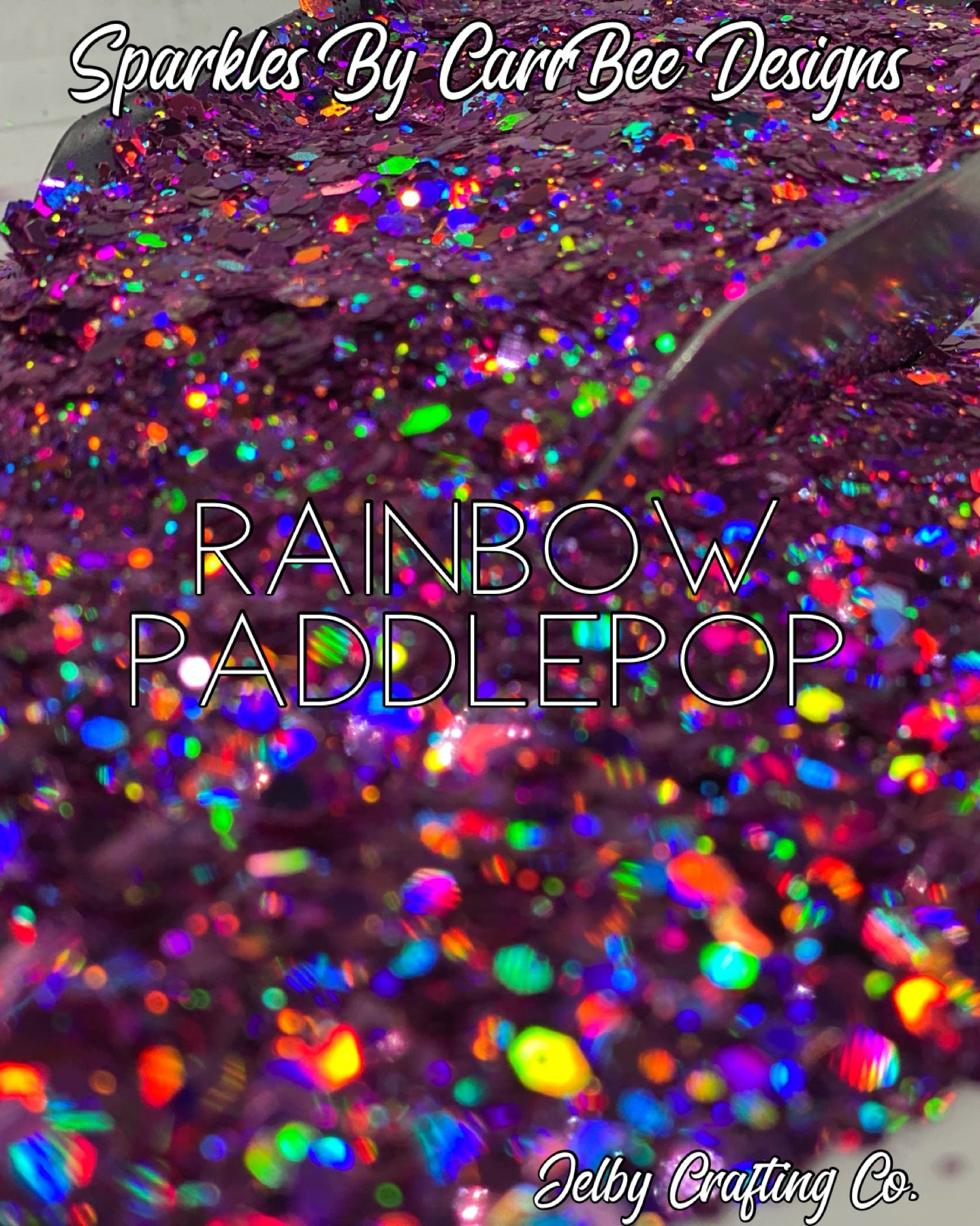 Rainbow Paddlepop | Purple Holographic Chunky Glitter