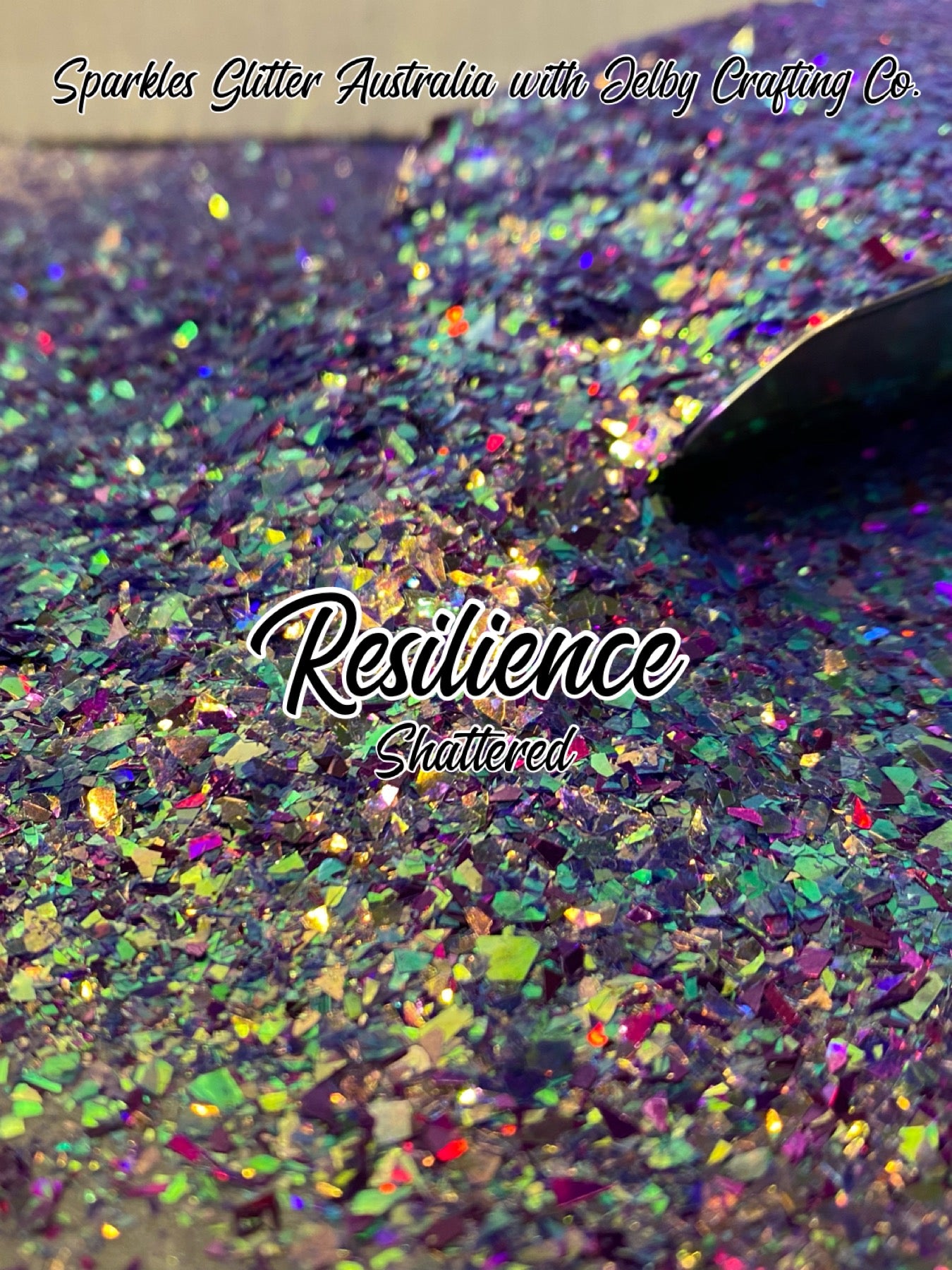 Resilience | Custom Mixed Shattered Purple Glitter