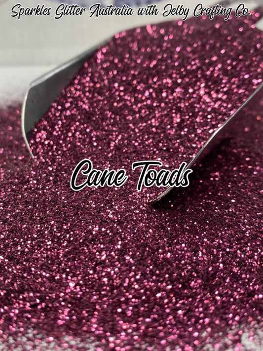 Cane Toads | Custom Mixed Dark Red Fine Cut Glitter