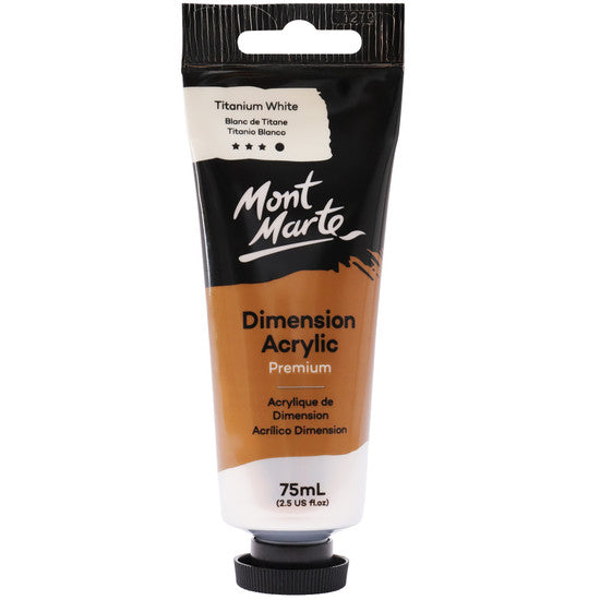 Mont Marte Dimension 75ml Tube - Titanium White